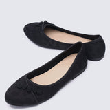 Chuyee Comfy Ballerina In BlackShoes - myballerine