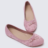 Chuyee Comfy Ballerina In Dusty PinkShoes - myballerine