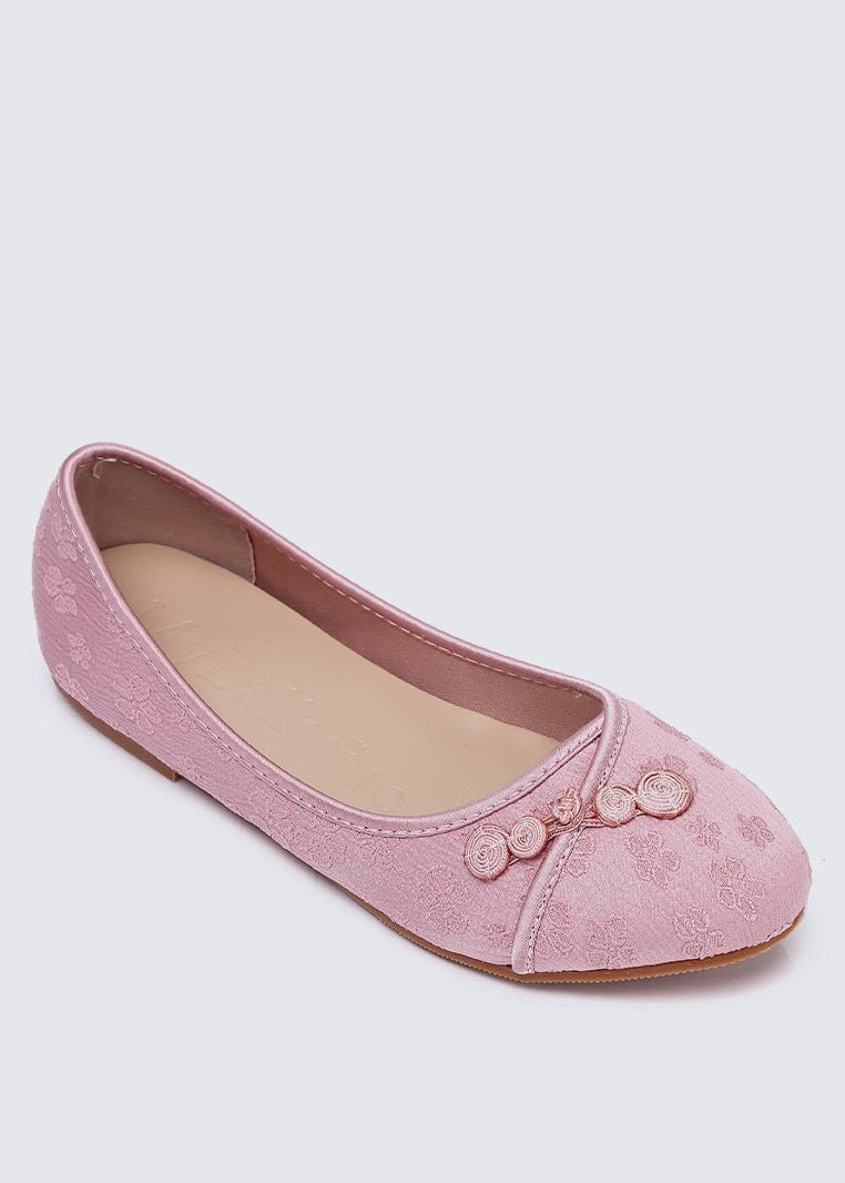 Chuyee Comfy Ballerina In Dusty PinkShoes - myballerine