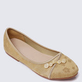 Chuyee Comfy Ballerina In MustardShoes - myballerine