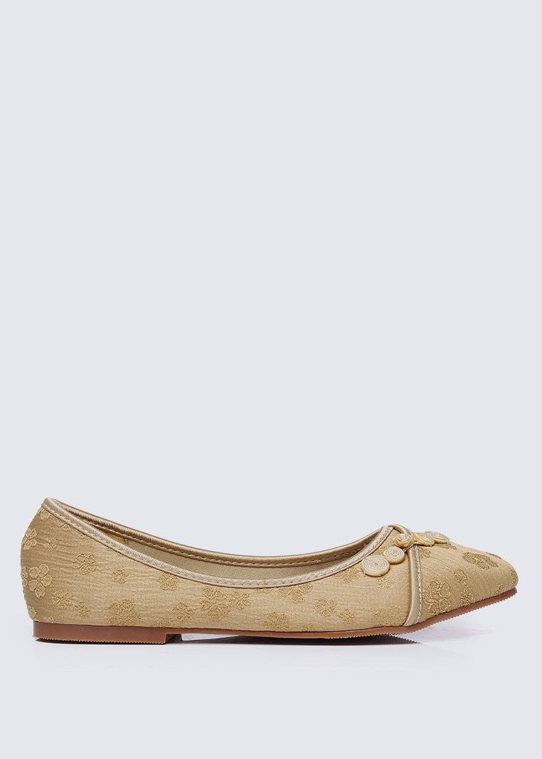 Chuyee Comfy Ballerina In MustardShoes - myballerine