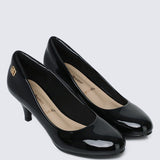 Cindy WideFit Comfy Pumps In BlackShoes - myballerine