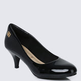 Cindy WideFit Comfy Pumps In BlackShoes - myballerine