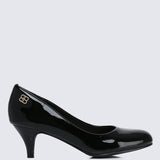 Cindy WideFit Comfy Pumps In BlackShoes - myballerine