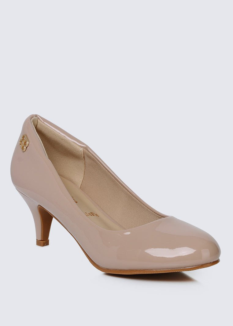 Cindy WideFit Comfy Pumps In NudeShoes - myballerine