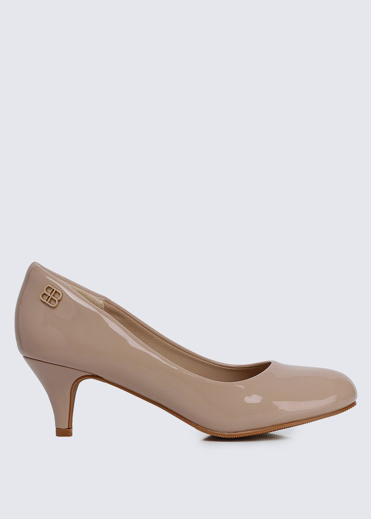 Cindy WideFit Comfy Pumps In NudeShoes - myballerine