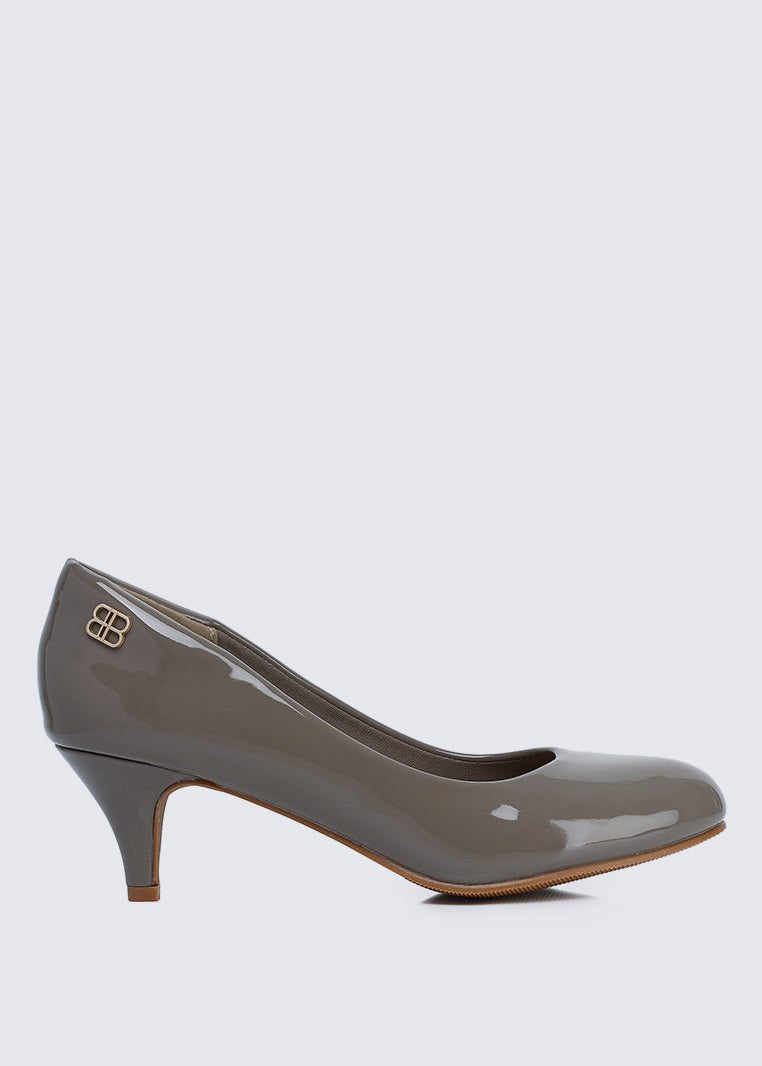 Cindy WideFit Comfy Pumps In TaupeShoes - myballerine