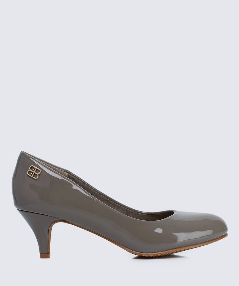 Cindy WideFit Comfy Pumps In TaupeShoes - myballerine