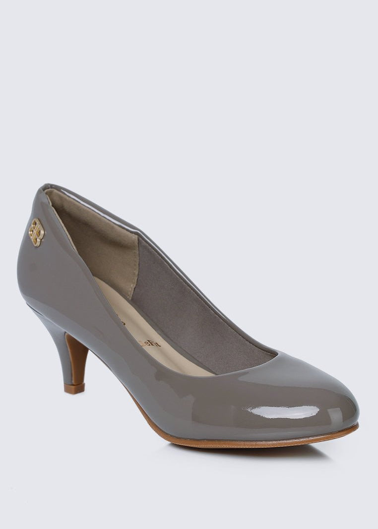 Cindy WideFit Comfy Pumps In TaupeShoes - myballerine