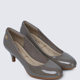 Cindy WideFit Comfy Pumps In TaupeShoes - myballerine