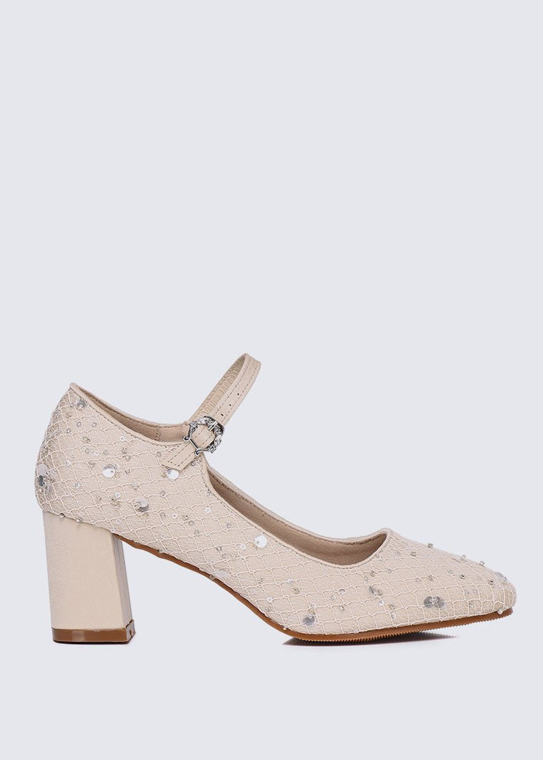 Clarisse Comfy Heels In NudeHeels - myballerine