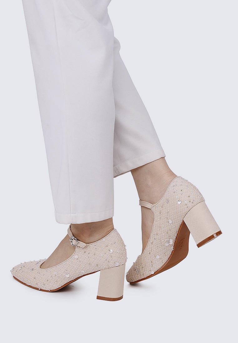 Clarisse Comfy Heels In NudeHeels - myballerine
