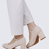 Clarisse Comfy Heels In NudeHeels - myballerine