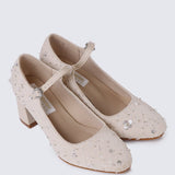 Clarisse Comfy Heels In NudeHeels - myballerine