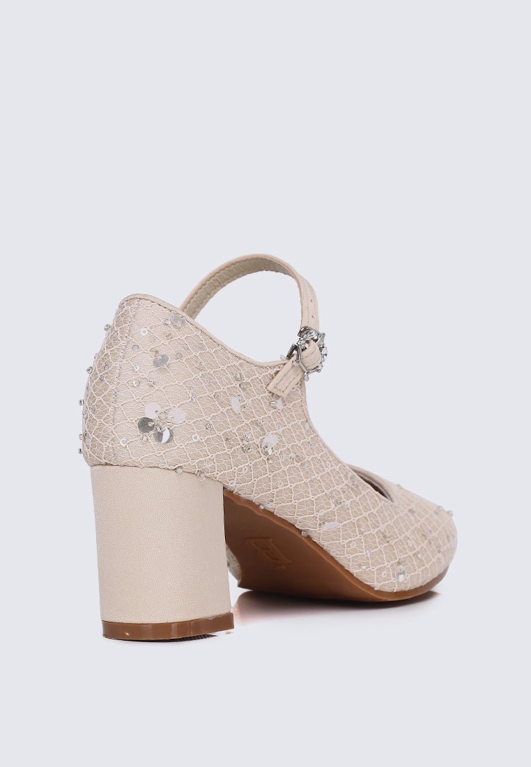 Clarisse Comfy Heels In NudeHeels - myballerine