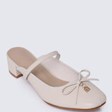 Cocoa Crème Comfy Heels In BeigeHeels - myballerine