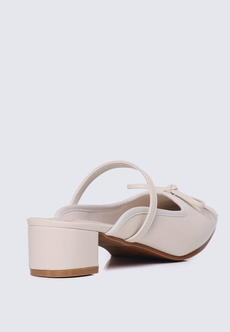 Cocoa Crème Comfy Heels In BeigeHeels - myballerine