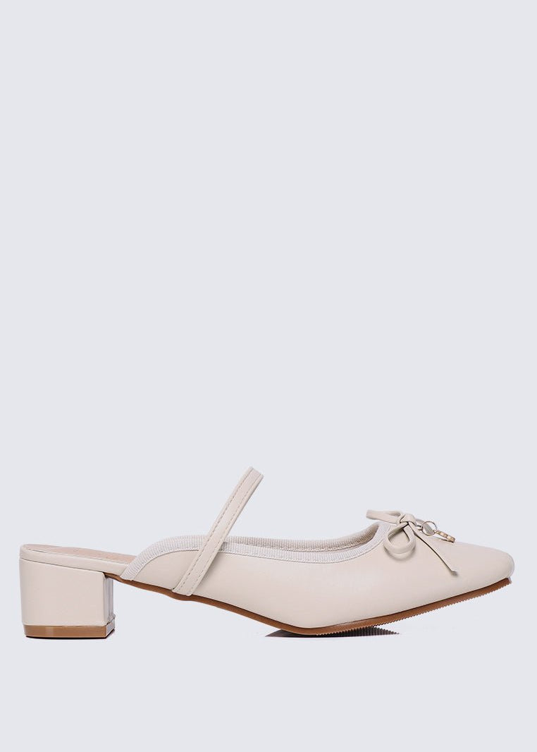 Cocoa Crème Comfy Heels In BeigeHeels - myballerine