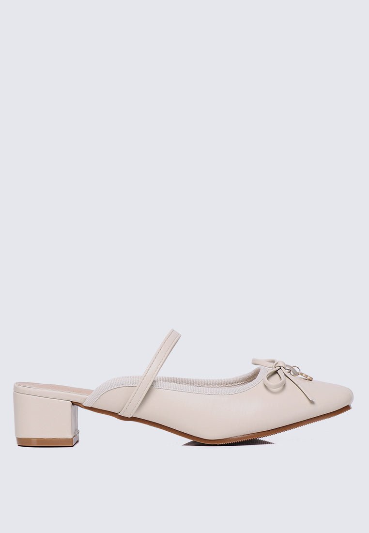 Cocoa Crème Comfy Heels In BeigeHeels - myballerine