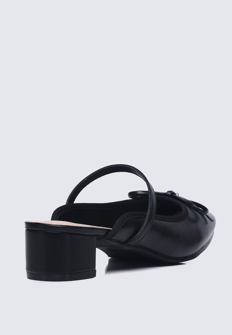 Cocoa Crème Comfy Heels In BlackHeels - myballerine