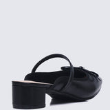 Cocoa Crème Comfy Heels In BlackHeels - myballerine