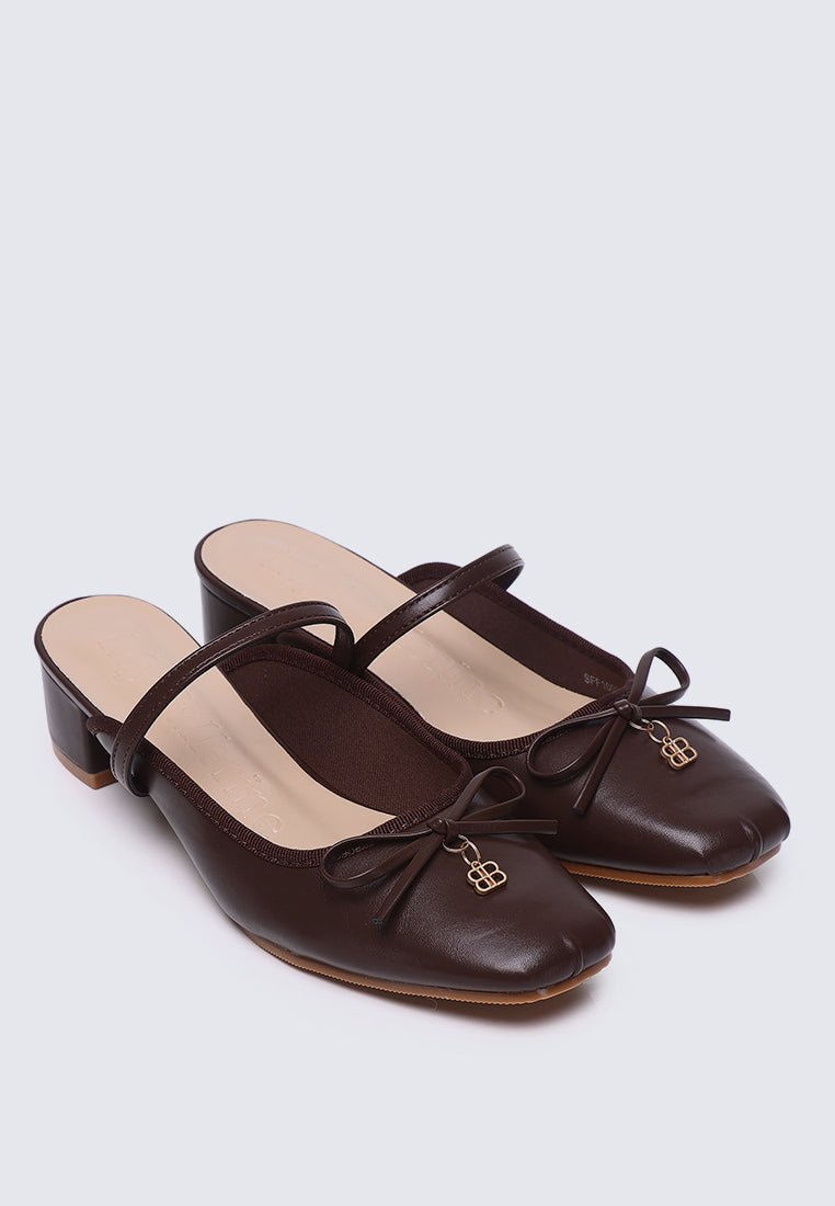 Cocoa Crème Comfy Heels In EspressoHeels - myballerine