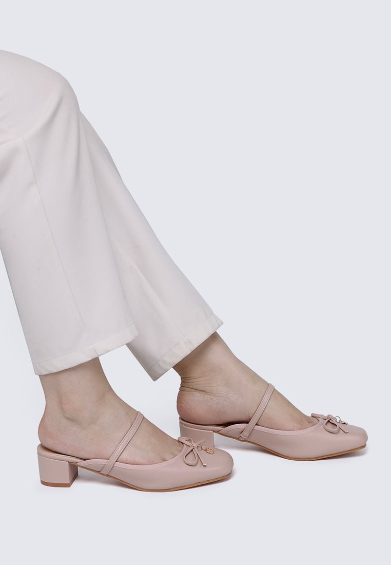 Cocoa Crème Comfy Heels In NudeHeels - myballerine