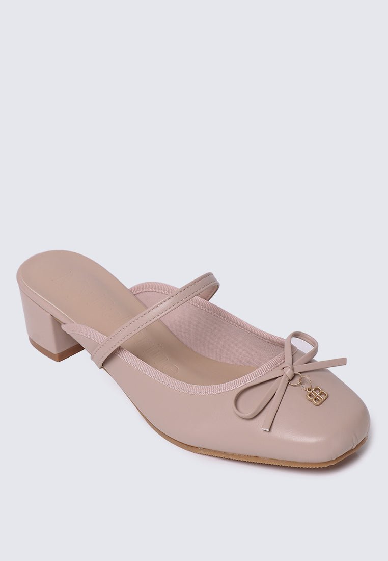Cocoa Crème Comfy Heels In NudeHeels - myballerine