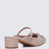Cocoa Crème Comfy Heels In NudeHeels - myballerine
