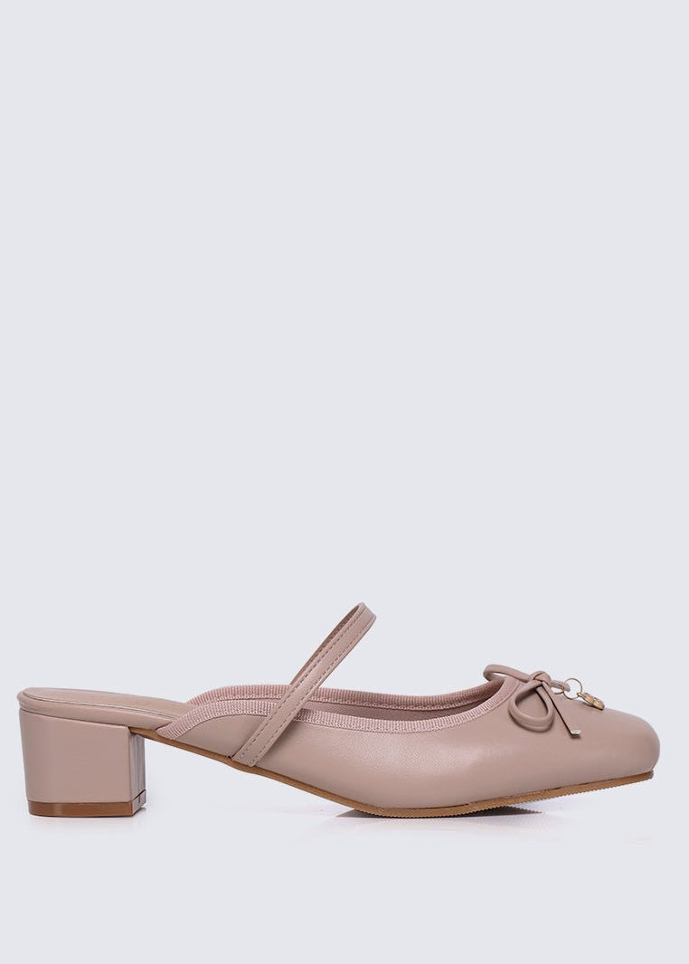 Cocoa Crème Comfy Heels In NudeHeels - myballerine