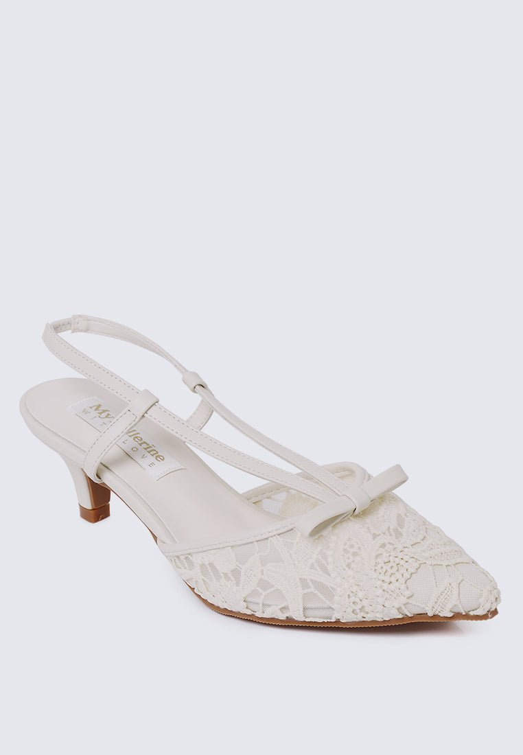 Colette Comfy Heels In BeigeHeels - myballerine