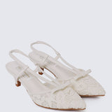 Colette Comfy Heels In BeigeHeels - myballerine