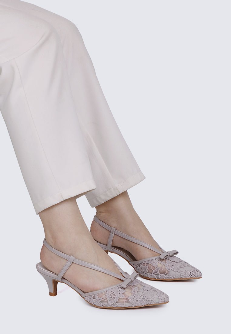 Colette Comfy Heels In LilacHeels - myballerine