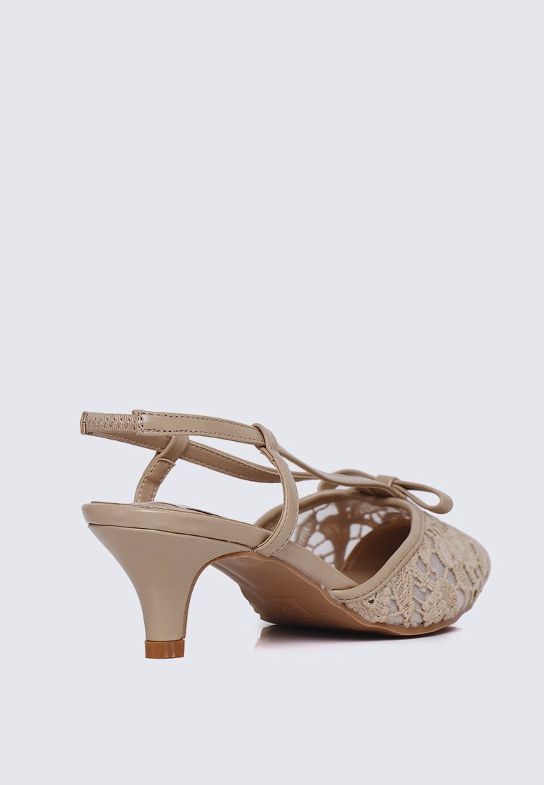 Colette Comfy Heels In NudeHeels - myballerine