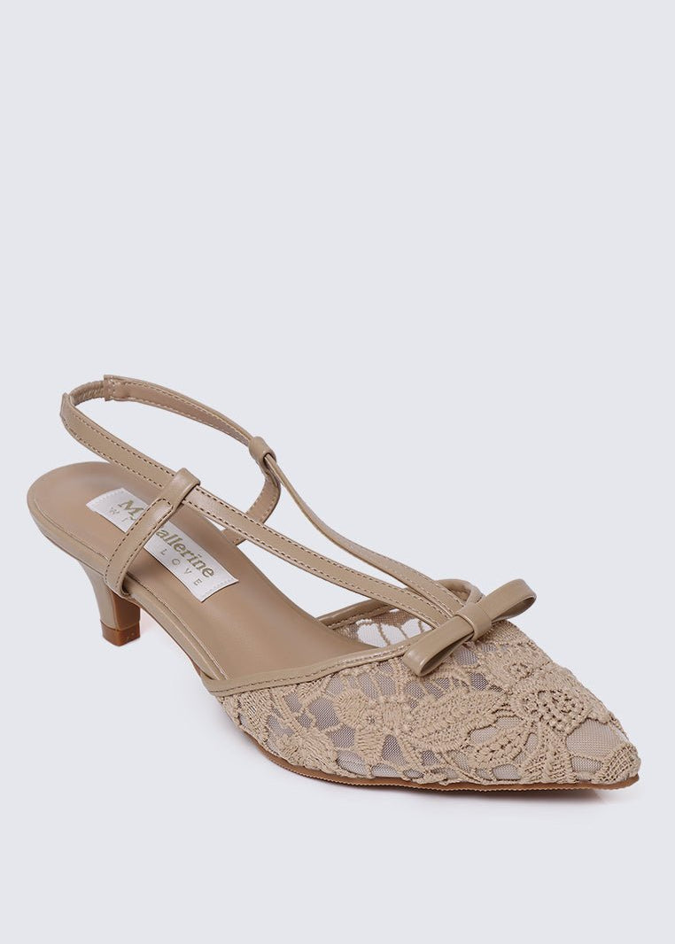 Colette Comfy Heels In NudeHeels - myballerine