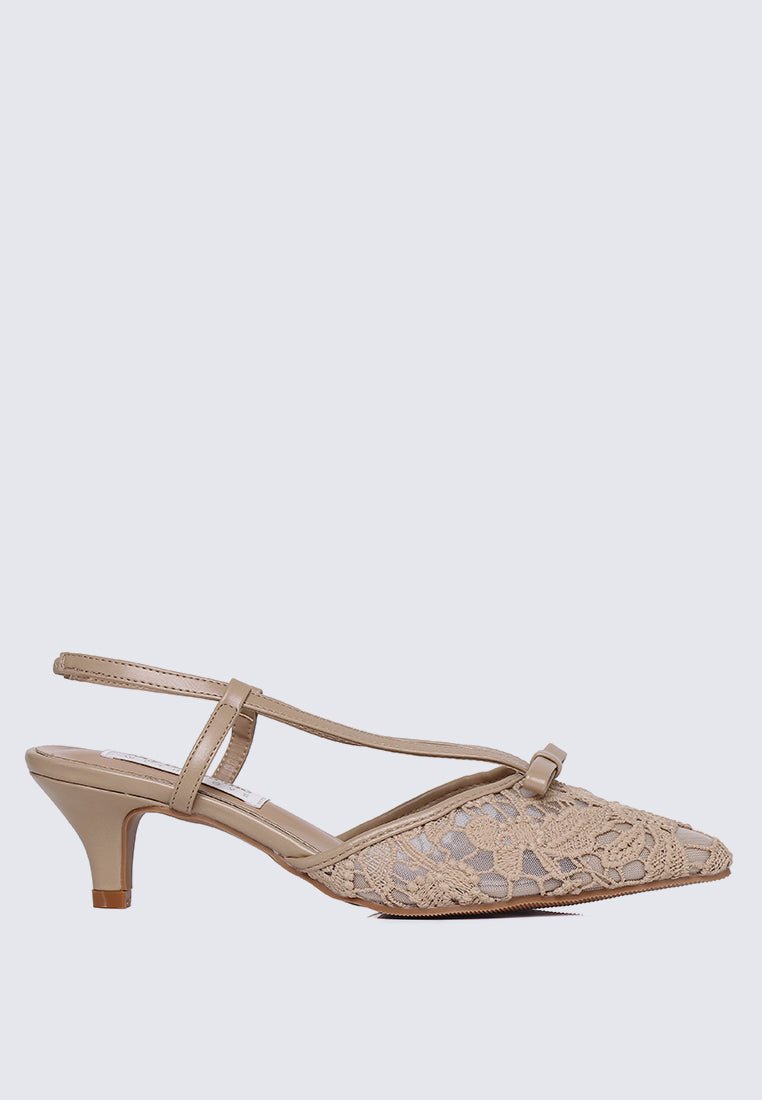 Colette Comfy Heels In NudeHeels - myballerine