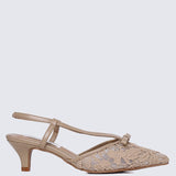 Colette Comfy Heels In NudeHeels - myballerine