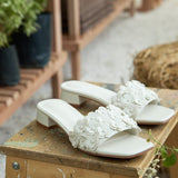 Corinne Comfy Sandals In Off WhiteSandals - myballerine