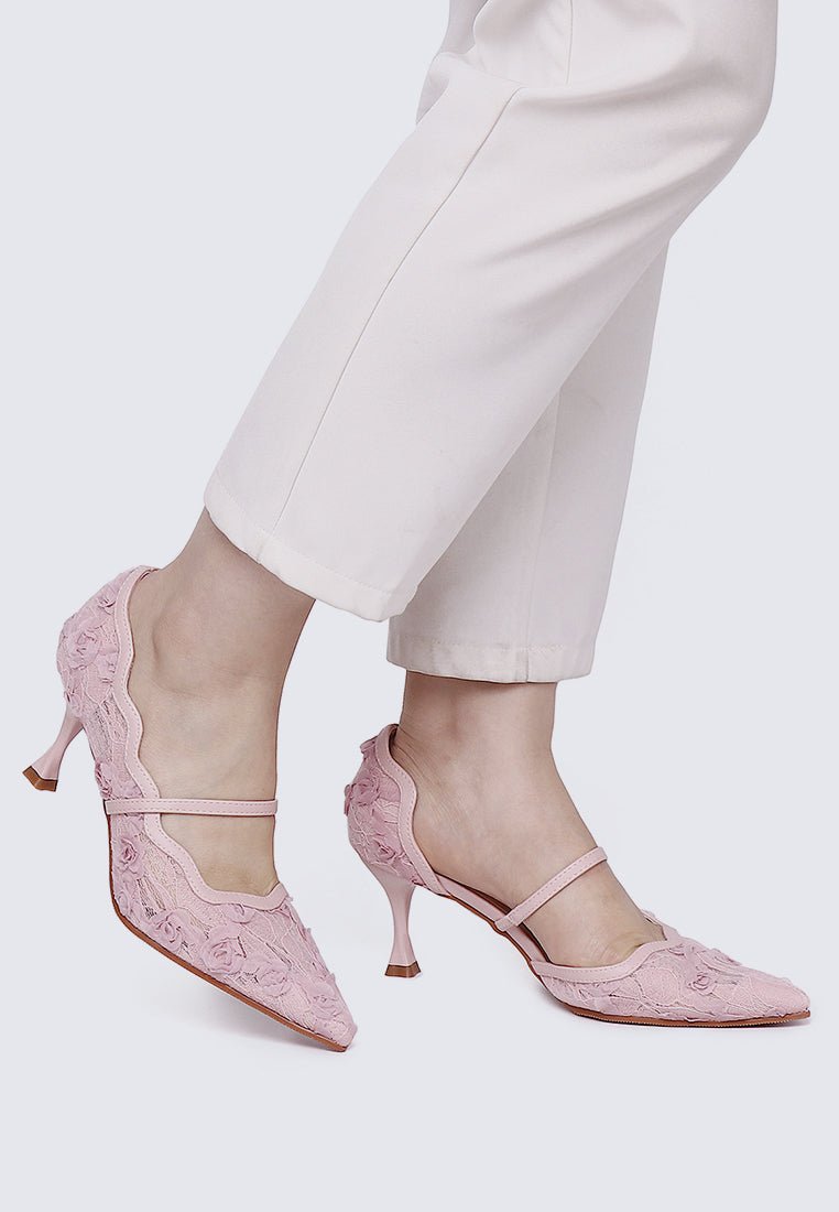 Cristelle Comfy Heels In PinkHeels - myballerine