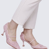 Cristelle Comfy Heels In PinkHeels - myballerine