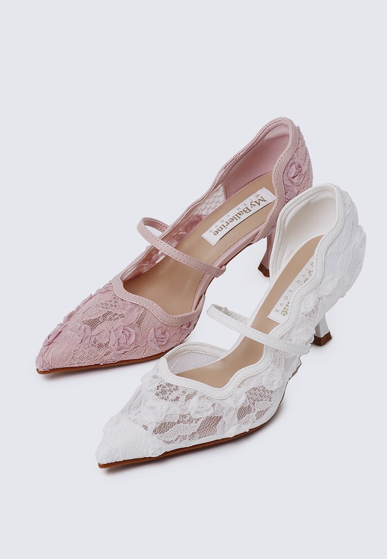 Cristelle Comfy Heels In PinkHeels - myballerine
