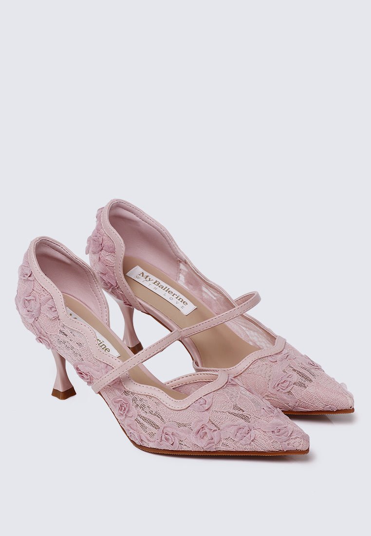 Cristelle Comfy Heels In PinkHeels - myballerine