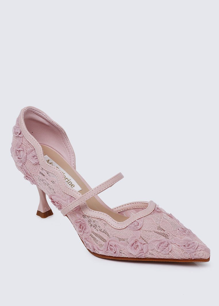 Cristelle Comfy Heels In PinkHeels - myballerine
