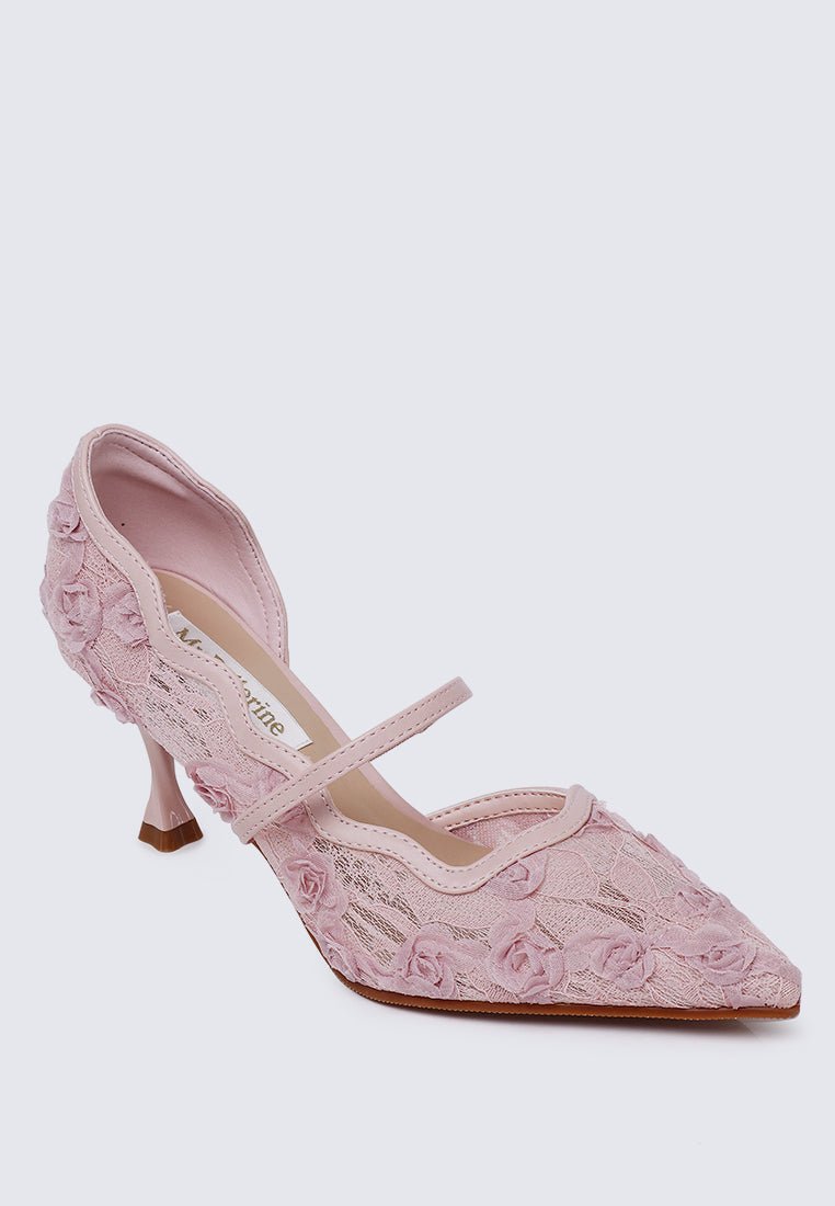 Cristelle Comfy Heels In PinkHeels - myballerine
