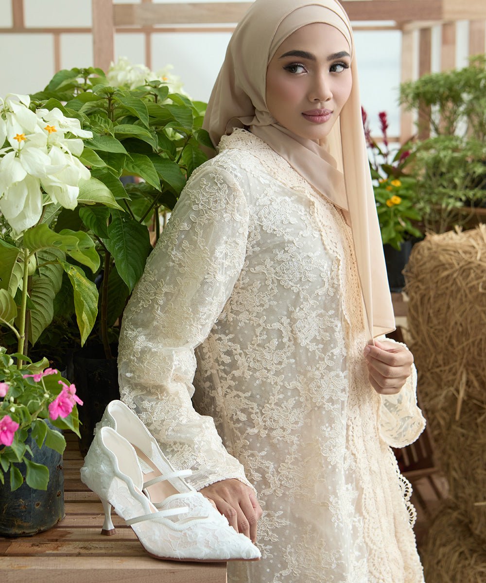 Cristelle Comfy Heels In WhiteHeels - myballerine