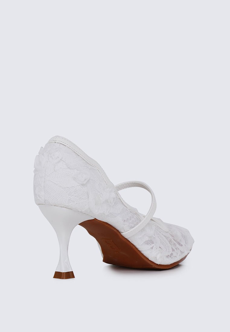 Cristelle Comfy Heels In WhiteHeels - myballerine