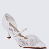Cristelle Comfy Heels In WhiteHeels - myballerine