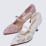Cristelle Comfy Heels In WhiteHeels - myballerine