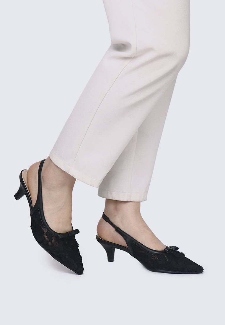 Cyanelle Comfy Heels In BlackHeels - myballerine