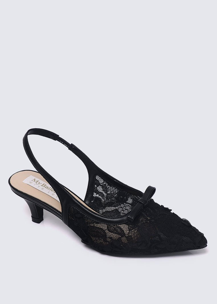 Cyanelle Comfy Heels In BlackHeels - myballerine